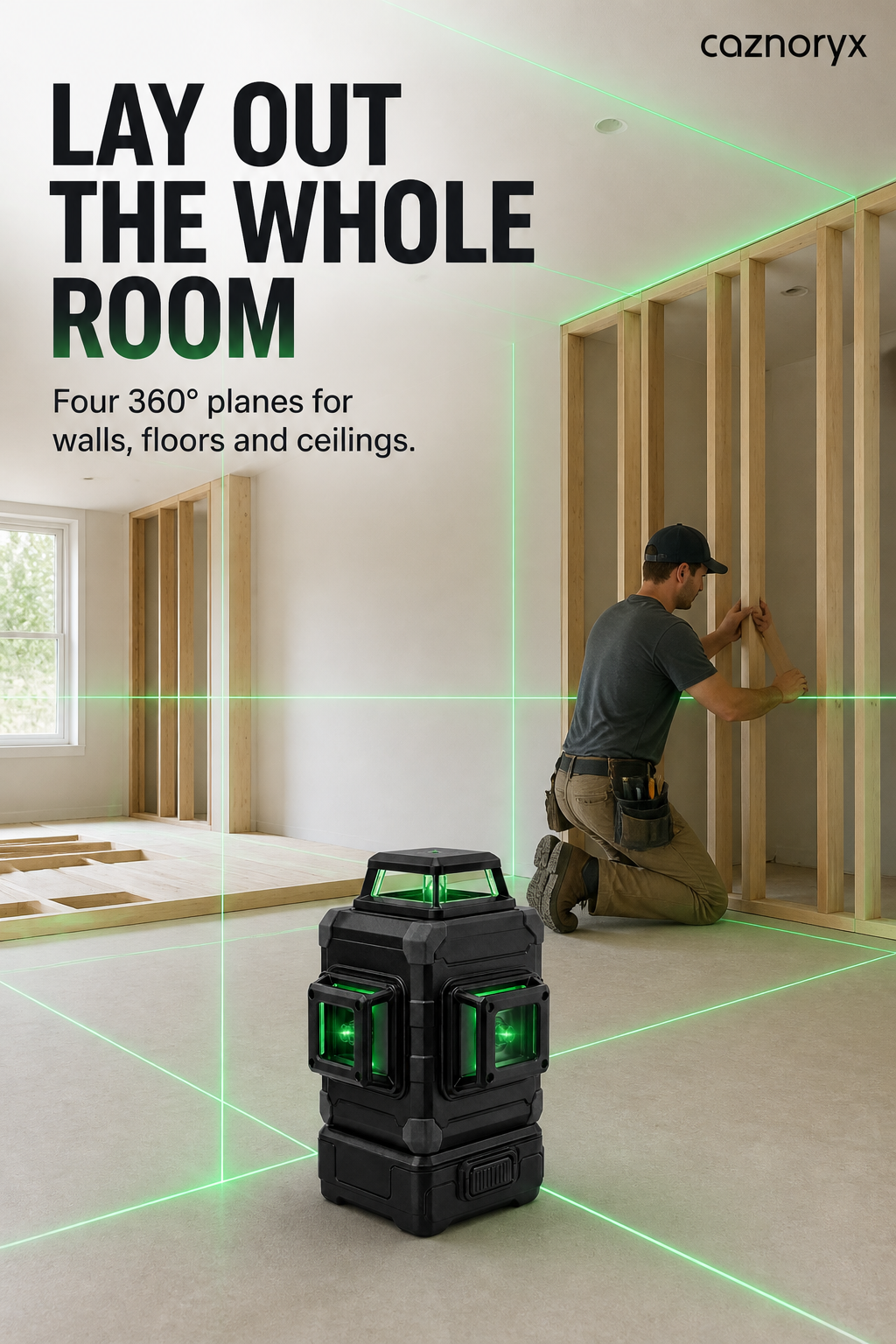 4D 16-LINE GREEN LASER LEVEL