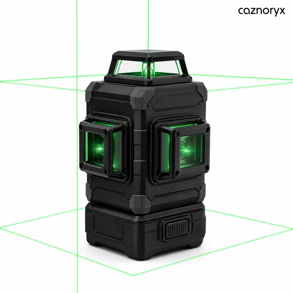 CAZNORYX 16-Line Green Laser Level – 4D Self-Leveling Layout Tool with Remote