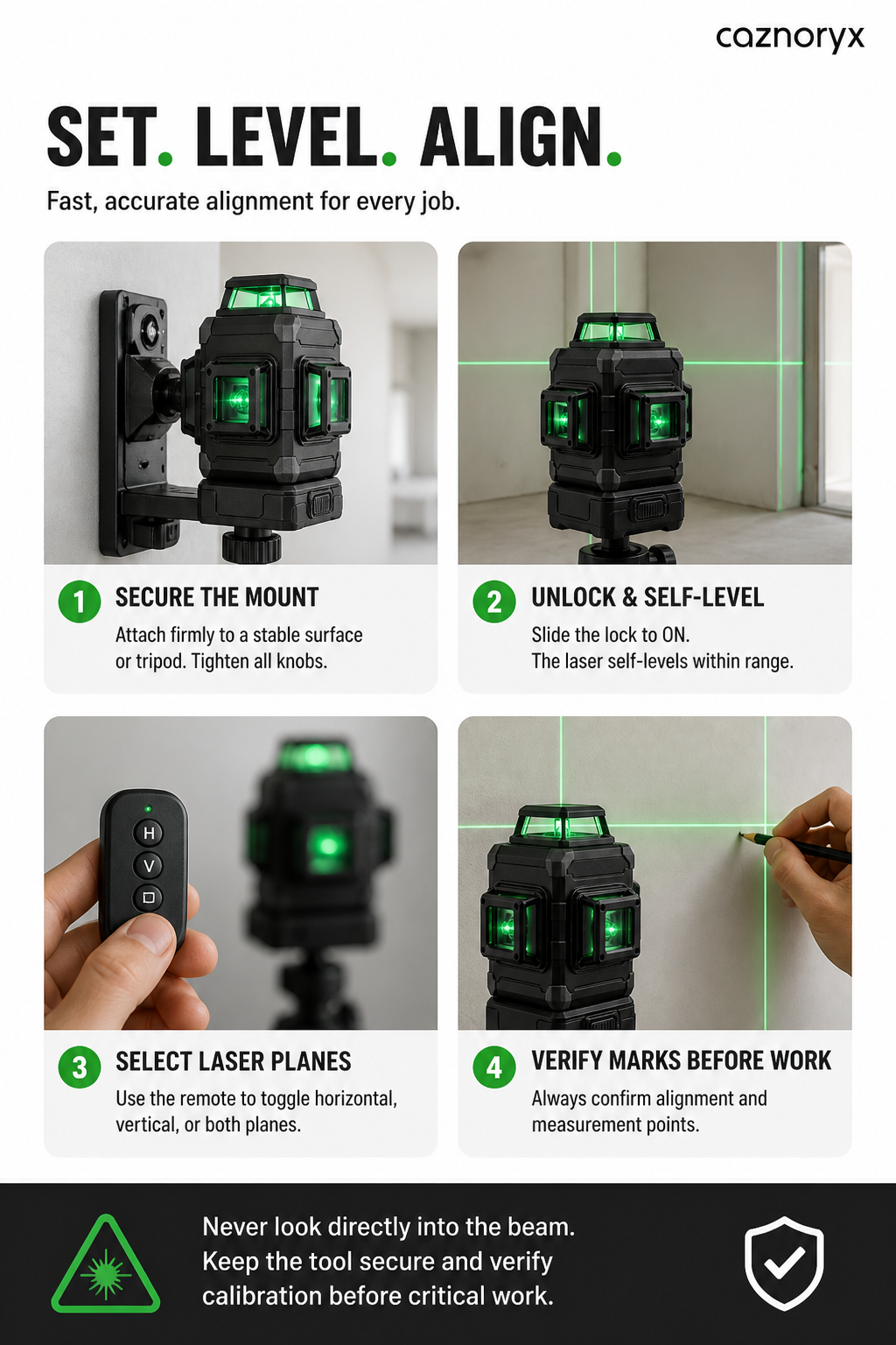 4D 16-LINE GREEN LASER LEVEL
